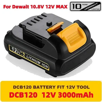 1-3Pack za 10,8 V/12V 3.0 Ah 6.0 Ah 12 Volt Max Litijeva Baterija Za Dewalt DCB127 DCB120 DCB121 DCB119 Li-ionsko Moč Orodja Baterije