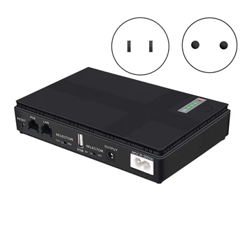 1 Nastavite Brezprekinitveno Napajanje USB POE 10400Mah Akumulator Za Wifi Usmerjevalnik CCTV (ZDA Vtič)