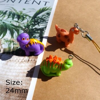 10pcs 3D Srčkan Dinozaver čarobne gumbe za Uhan Zapestnice Nakit, Izdelava DIY Obeski na Debelo Razsutem stanju