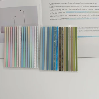 160 Listov Transparentno Bookmarkers Kazalo Zavihkov Lepljivo Opombo Tiskovine Memo Blazine Šoli Pisarniški Material