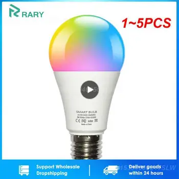1~5PCS 15W Tuya Wifi Smart Žarnice RGB E27 Led Žarnica Pametni Dom Tuya Lučka 110V Alexa Smart Svetilke Za Dom
