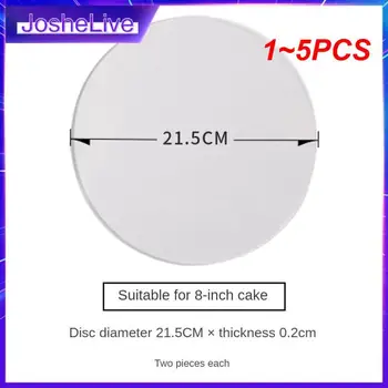 1~5PCS Krog Akril Torto Diski Pokrivalo za enkratno uporabo Torto Plošče Disk, ki je Osnova Za Pecivo Obrezovanje Dekorativni Material Bakeware