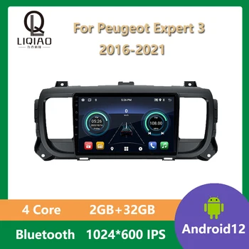 2 Din Za Peugeot Expert 3 Leta 2016 - 2021 Avto Radio Multimedijski Predvajalnik Videa, GPS Navigacijo, Bluetooth Android 11 IPS 9
