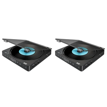 2X Kompaktni Športni Prenosni CD Predvajalnik se Dotaknite Gumba Baterije Disc Predvajalnik Reproductor CD Dvojne Slušalke CD Walkman