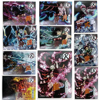 Anime Demon Slayer Kamado Tanjirou Agatsuma Zenitsu Pr Igra s kartami, Zbirka Redkih Kart Igrače za Otroke Presenečenje za Rojstni dan Darila