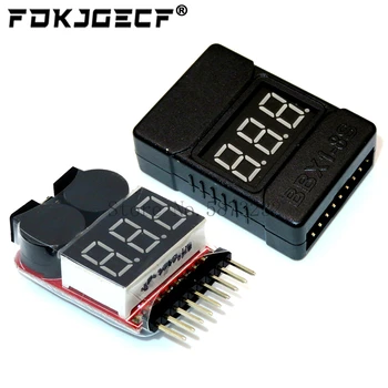 BX100 1-8 ZA Lipo Baterije Napetost Tester/ Nizke Napetosti Zumer Alarm/ Napetost Akumulatorja Checker z Dual Zvočniki za 3,7 V 7.4 V