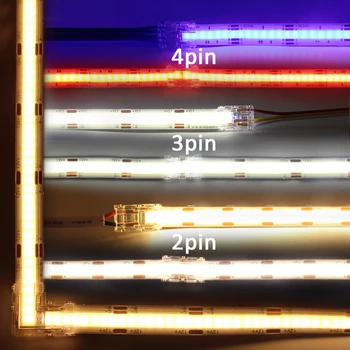 COB LED Trak Priključek 2Pin 3Pin 4Pin 5 mm 8 mm 10 mm Hitro Žico Priključek Varjenje-Brezplačno za RGB SCT Enotni Barvni LED Trakovi Luči
