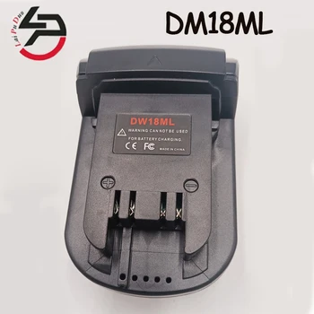 DW18ML Baterija Adapter za Dewalt 20V 18V Li-ionska Baterija DCB182 DCB205, da za Milwaukee 18V z USB Pretvornik Moči Orodje za Uporabo