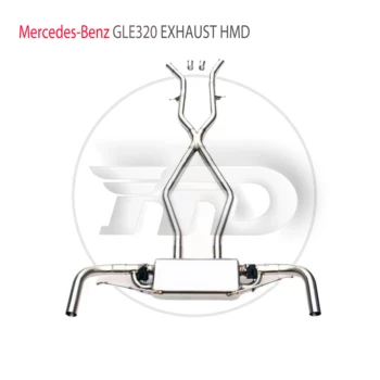 HMD Nerjavnega Jekla Material Izpušni Sistem Uspešnosti Catback Je Primerna Za Mercedes Benz GLE320 Auto Spremembe
