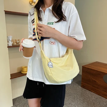 Korejski slog mehko dekle torba preprost barva cmok vrečko Japonski slog Harajuku retro stil dekle študent crossbody