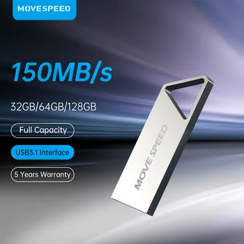 MOVESPEED 150MB/s USB 3.1 Bliskovni Pogon za Visoke Hitrosti Pen Drive 64GB 128GB 32GB Pendrive Flash Disk za Android Mikro/PC/Avto/TV