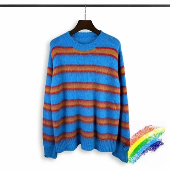 Modri Trak Plesti Moher Pulover Crewneck Moški Ženske Najboljše Kakovosti Priložnostne Moda Oversize Sweatshirts