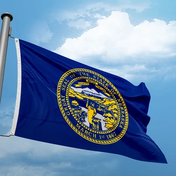 Nebraska Zastavo 3*5 M 90*150 CM državah ZDA Zastav Design po Meri, Notranja Zunanja Dekor Transparenti Poliester UV Odpornost Dvojni Šiv