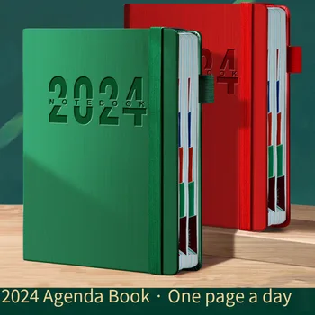 Nov Preprost Stil 2024 A5 Dnevnem Redu Knjiga 365 Dni Dnevnik Poslovni Študent Beležnico