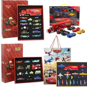Nove Disney Pixar Cars Igrače Strela McQueen Mater, Avto, Letalo Določa Diecast Vozila, Kovinski Igrače polje za Fante Božično Darilo