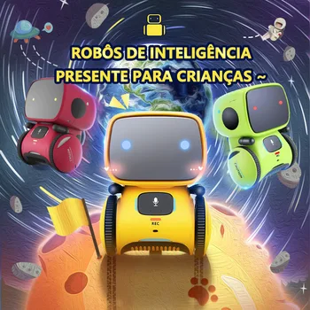 Portugalska Glasovni Nadzor Pametne Govorimo Interaktivni Robot Igrača za Otroke z Dotikom Senzorja Ples in Petje Robot Otroci Darilo Igrače