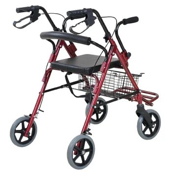 Prenosni in zložljivi Starejših strani-push Visoke kakovosti starejših nakupovalni voziček