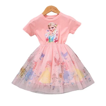 Princesa Obleke za Dekleta Vestidos Zamrznjene Elsa Obleko Rojstni Kostum Najstniških Otrok Prom Oblačenja Otroci Oblačila