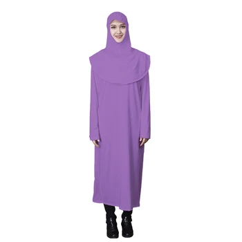 Ramdan Eid Ženske Muslimanska Molitev Hooded Abaya Enega Kosa Obleko s Priloženo Hidžab Headcover Šal Dubaj Savdska Islamske Častili