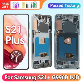 S21 AMOLED Plus Zaslon za Samsung Galaxy S21+ 5G G996B G996B/DS Lcd Zaslon, Digitalni Zaslon na Dotik z Okvirjem Zamenjava