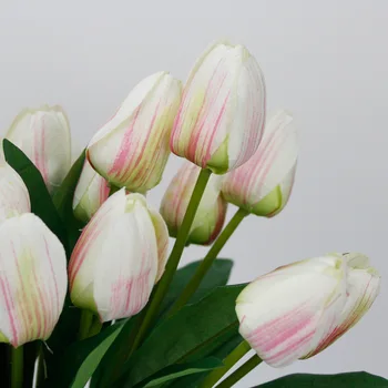 Simulacija Zelenih Rastlin Cvetlični Aranžma Umetne Svile Tulipanov Poročni Dvorani Cvetlični Aranžma Doma Vrt Ponaredek Tulipani Dekor