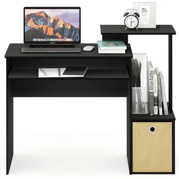Soba Desk za Študij Črna/Rjava Econ Home Office Računalnik pisalno Mizo Pohištvo Tabela Pliante Mize Branje igre na Srečo