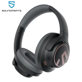 SoundPEATS Prostor Slušalke Bluetooth 5.3 Hibrid, Aktivni šumov Brezžične Slušalke,123H Igra,Mic,Večtočkovne Povezave