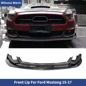Sprednji Odbijač Lip Spojler Razdelilniki za Ford Mustang 2015 2016 2017 Ogljikovih Vlaken Frp Spredaj Lopato