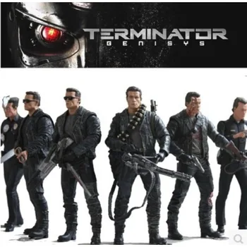 Terminator 17 CM T-800 Robot, Več Obrazcev, Gibljivi Spoji, Računalnik, Okraski, Igrače za Otroke, Številke, Značaj Modelov